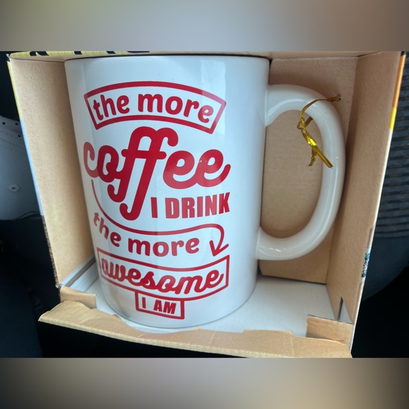 White elephant giant 64oz ceramic coffee mug - Picture 1 of 3